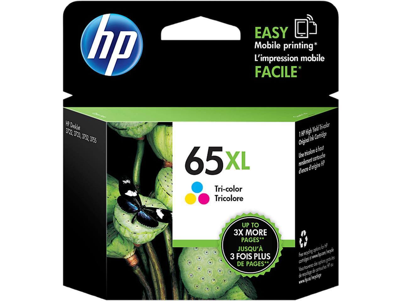 HP 65XL High Yield Ink Cartridge - Cyan/Magenta/Yellow