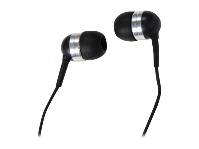 Fuji Labs Black FJ-IPOD-E3220-BKS 3.5mm Connector 2nd Generation Black Neodymium Acoustic Noise Isolation Earphone