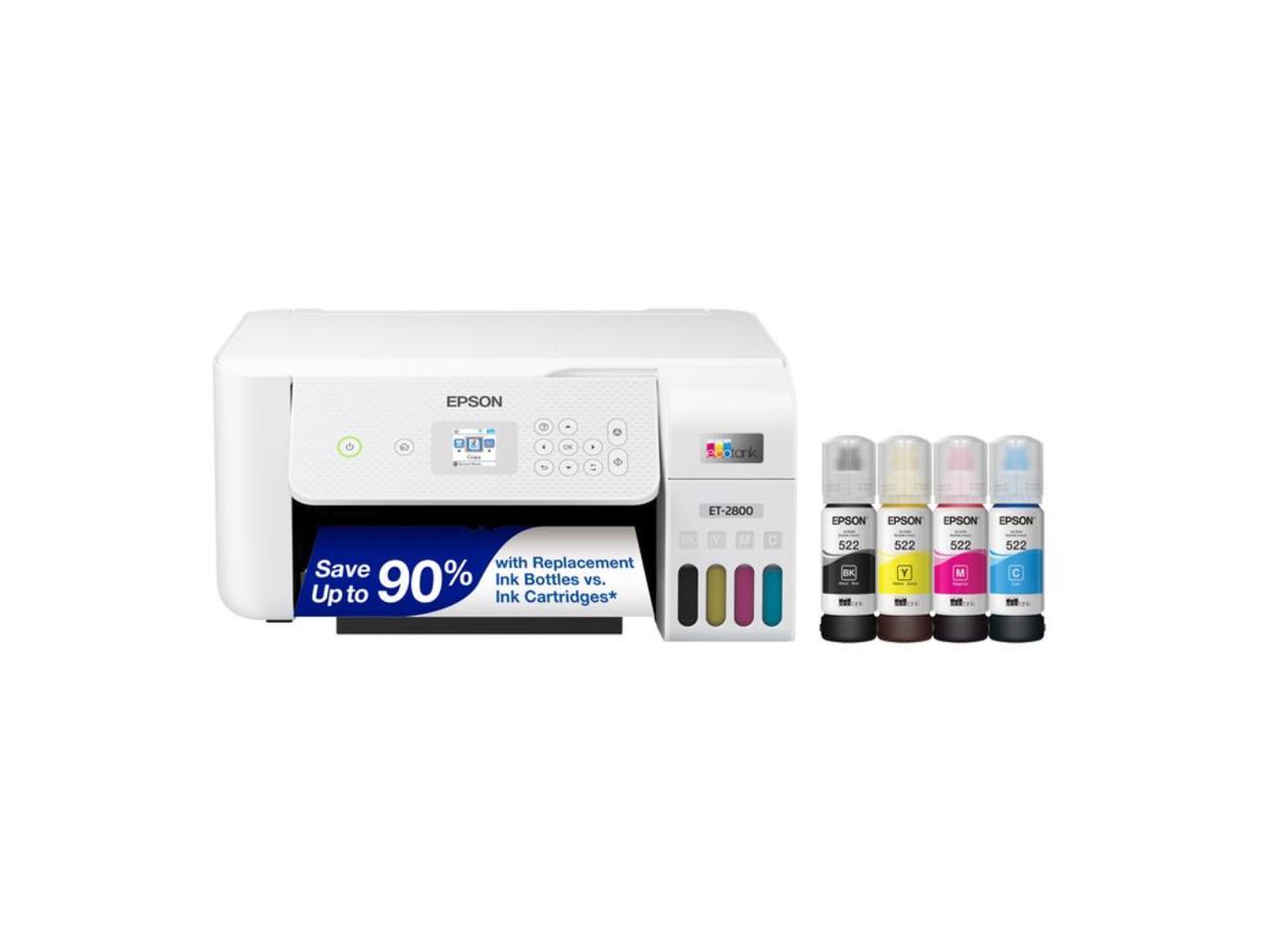 EPSON EcoTank ET-2800 AIO White Printer Home Office