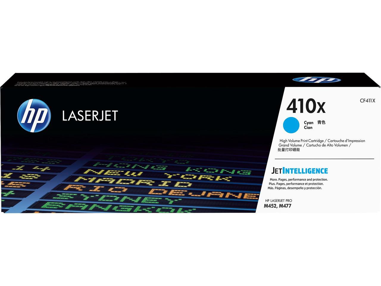 HP 410X High Yield LaserJet Toner Cartridge - Cyan