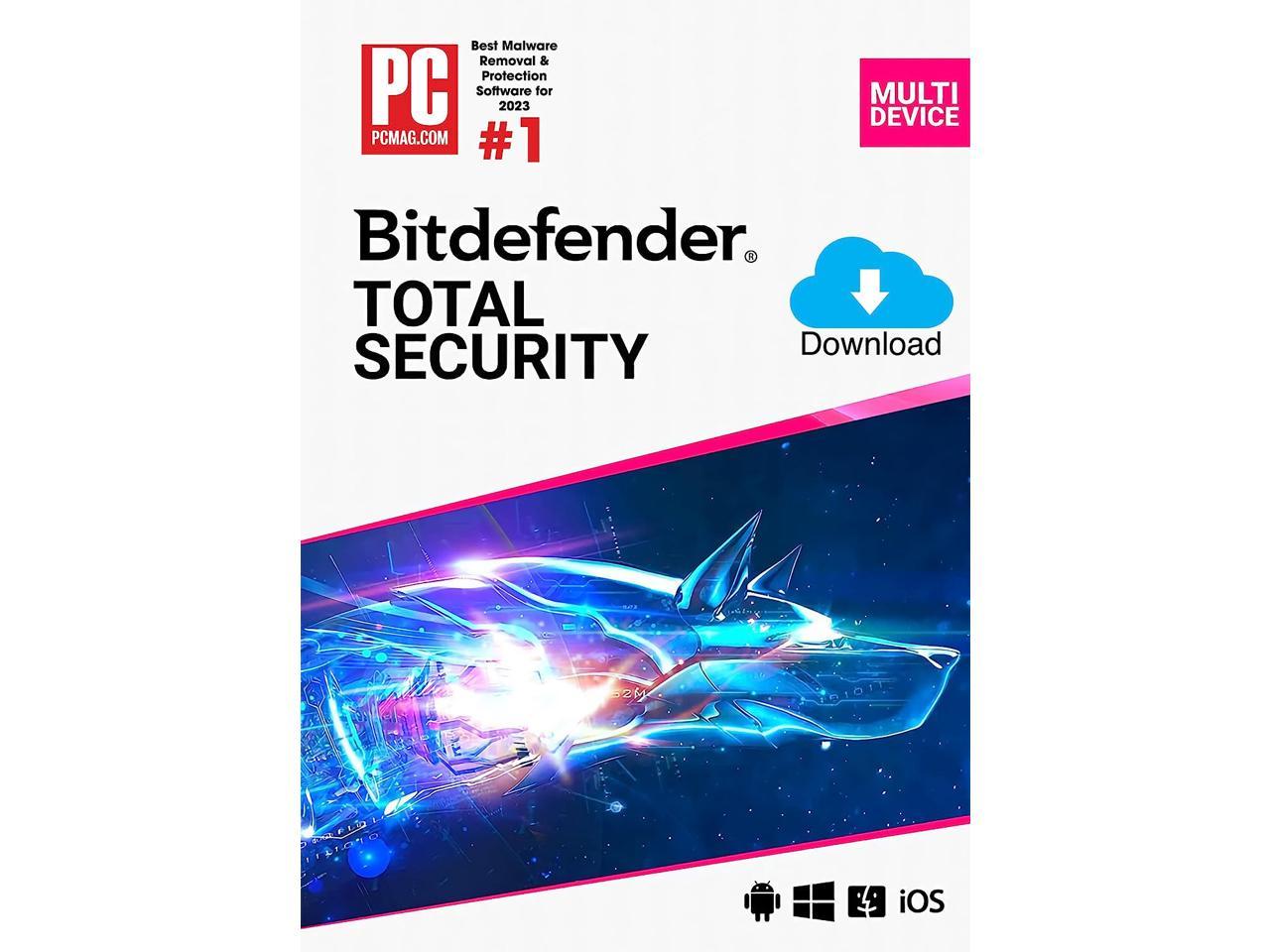 Bitdefender Total Security 2024 - 5 Devices / 1 Year - Download