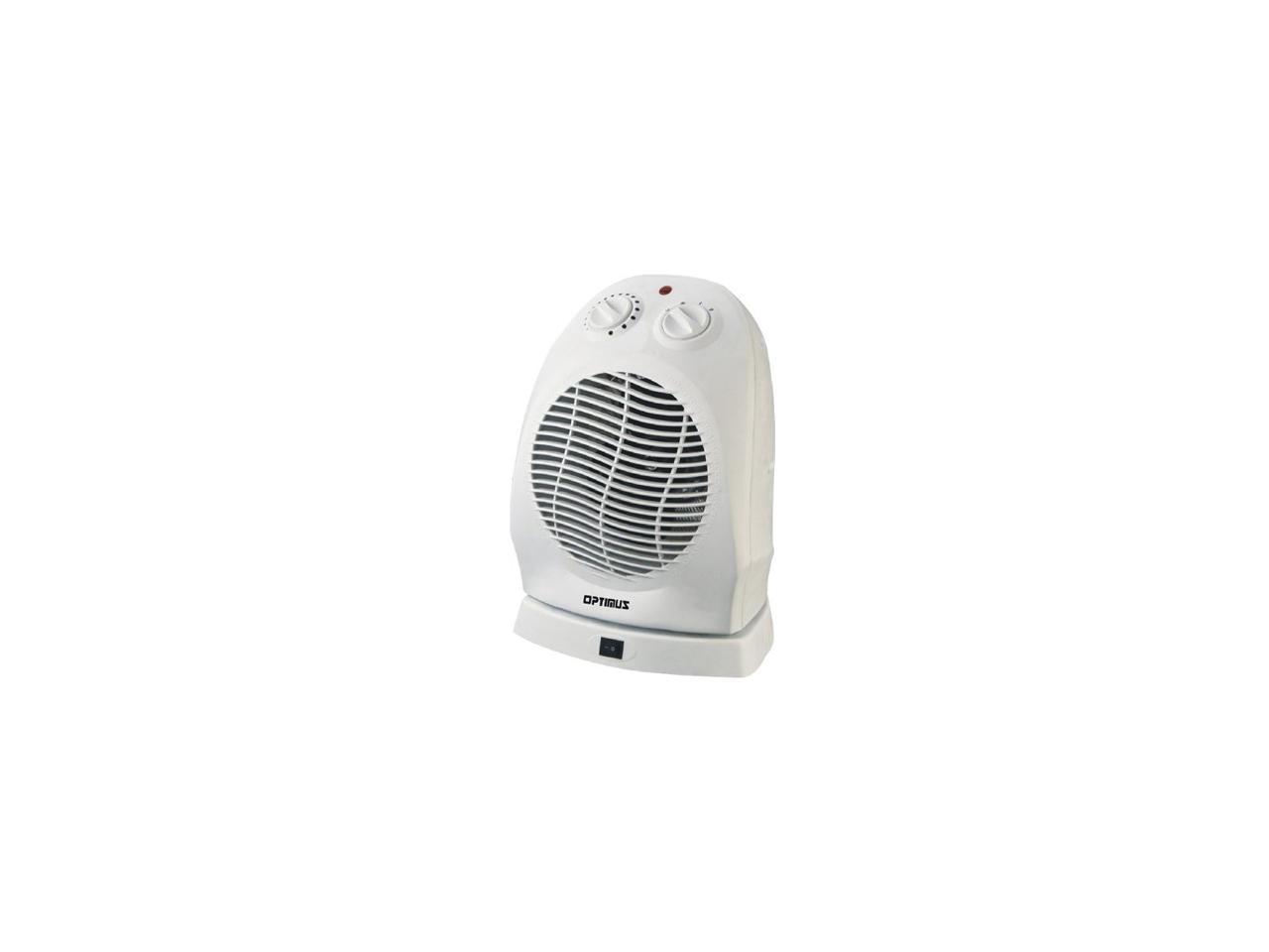 Optimus H-1382 Portable Oscillating Fan Heater with Thermostat