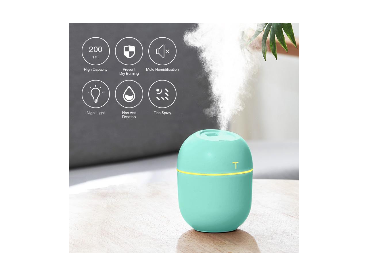 220ml Portable USB LED Mini Car Home Humidifier Senior Aroma Oil Diffuser Mist Purifier for Office Family