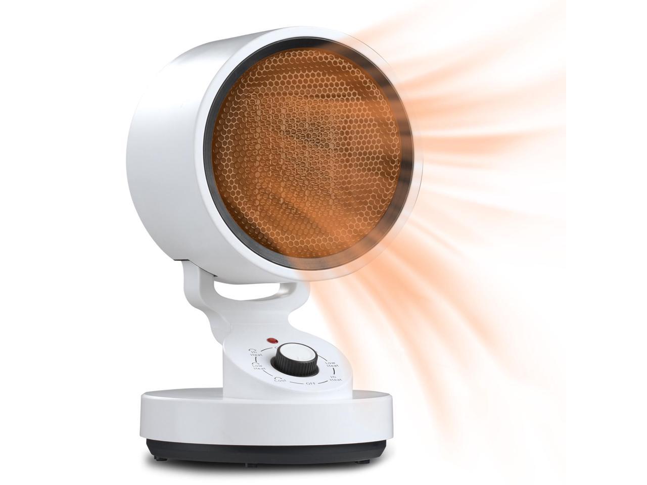 Yescom 1500W PTC Oscillating Ceramic Heater Fan Warm & Cool Overheat Protection Home